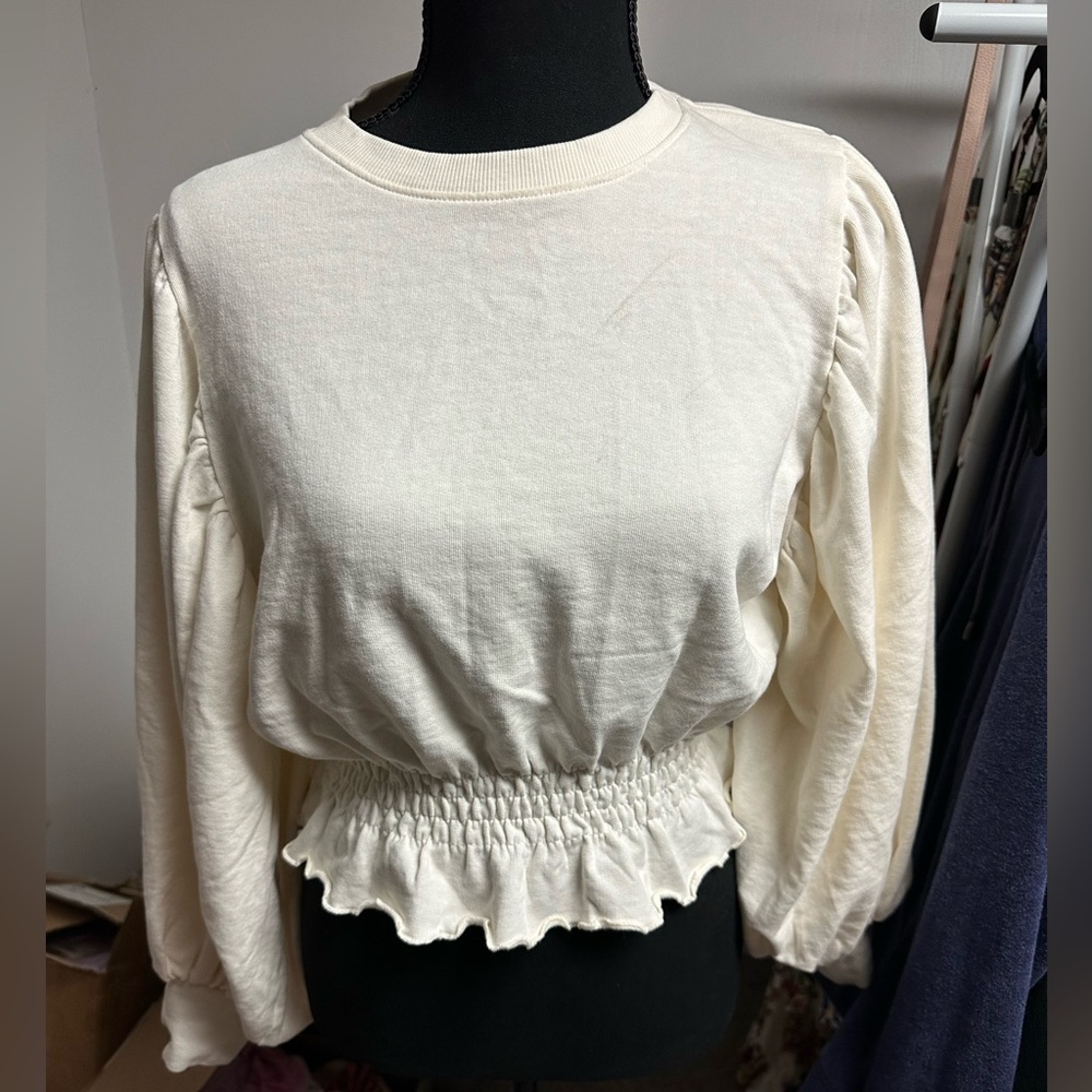 Zara balloon sleeve top